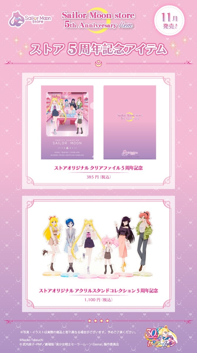Sailor Moon Store 5th Anniversary Goods