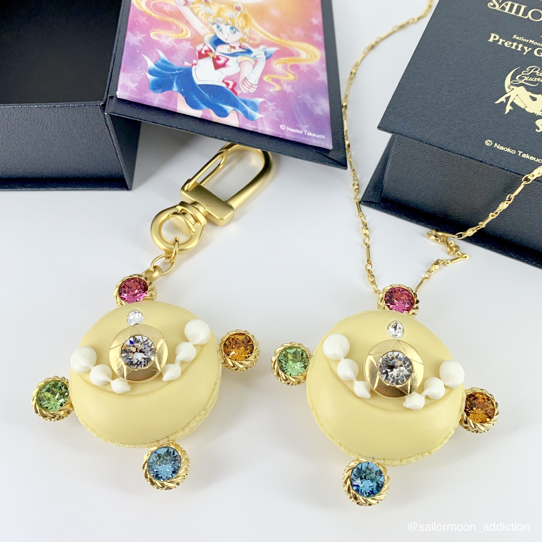 Sailor Moon Fan Club Exclusive Q-Pot Macaron Necklace & Bag Charm Review