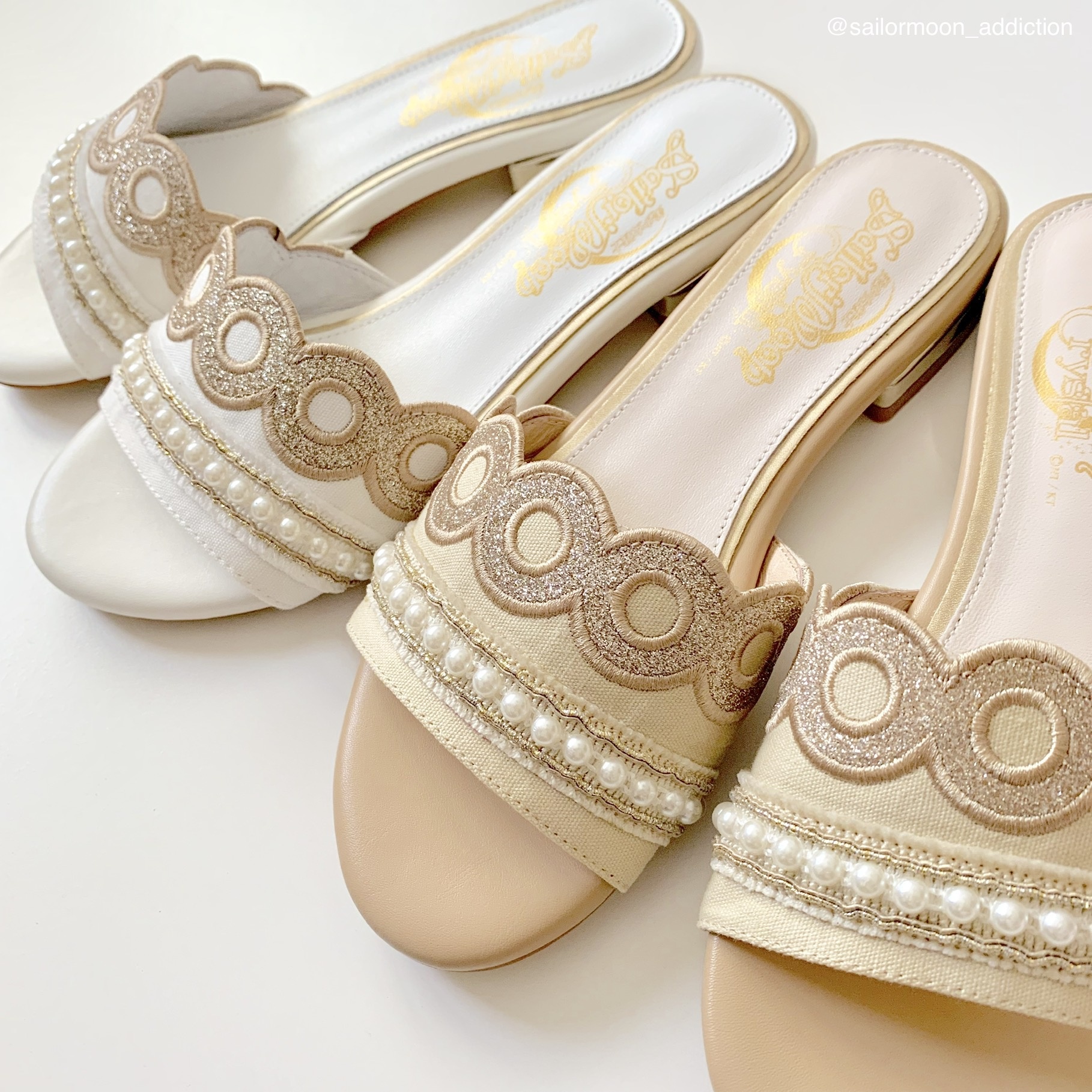 Review - Sailor Moon x Grace Gift Princess Serenity Slippers White & Champagne