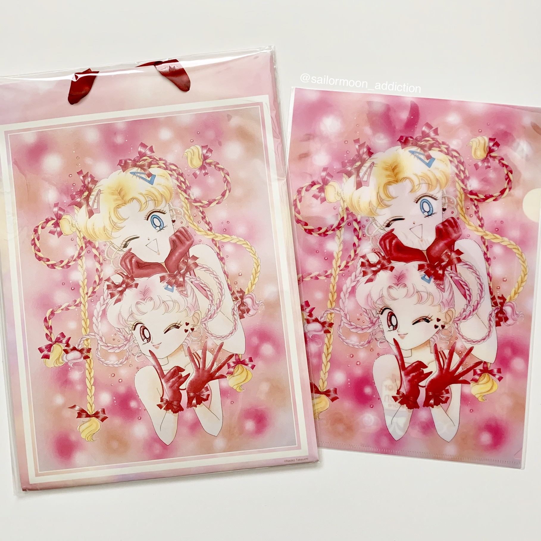 Review - Sailor Moon Store Usagi Birthday Party 2019 Clear File & Shopping Bag 1